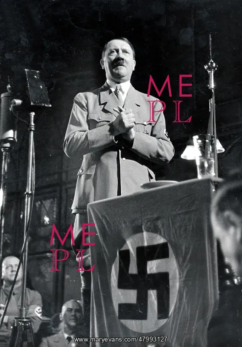 : Adolf Hitler during his speech at the party's founding : Adolf Hitler during his speech at the party's founding