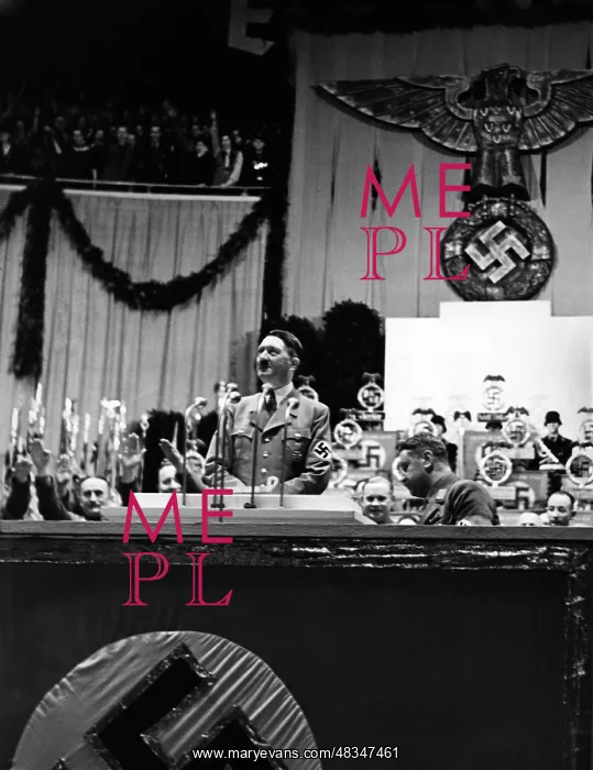 : Adolf Hitler in the Sportpalast, 1938 : Adolf Hitler in the Sportpalast, 1938