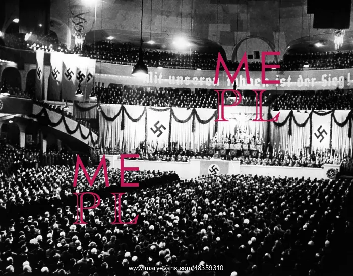 : Adolf Hitler in the Sportpalast, 1940 : Adolf Hitler in the Sportpalast, 1940