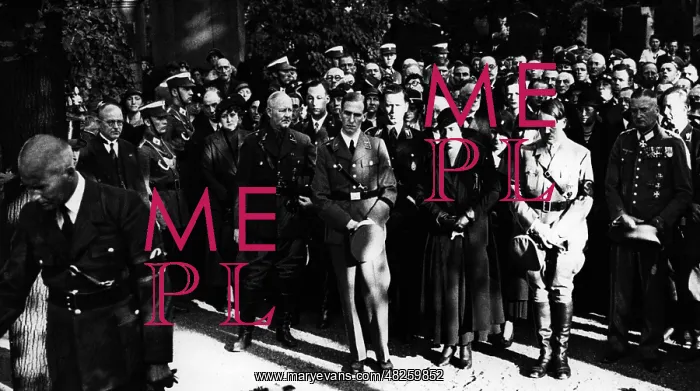 : Adolf Hitler at the state funeral of Edwin Bechstein, 1934 : Adolf Hitler at the state funeral of Edwin Bechstein, 1934