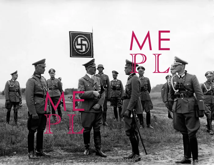 : Adolf Hitler on the troop exercising grounds at Borne 1938 : Adolf Hitler on the troop exercising grounds at Borne 1938