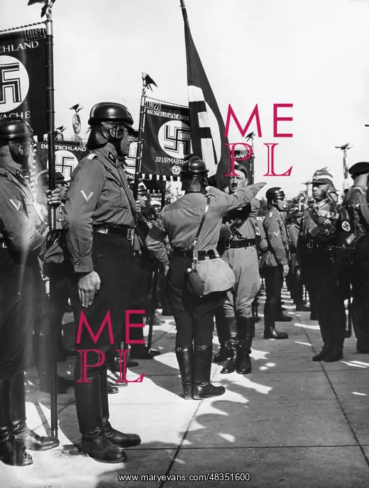 : Adolf Hitler and Viktor Lutze at the consecration : Adolf Hitler and Viktor Lutze at the consecration