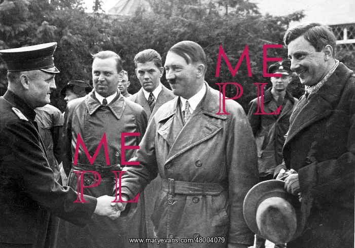: Adolf Hitler visiting prison ten years after detention : Adolf Hitler visiting prison ten years after detention