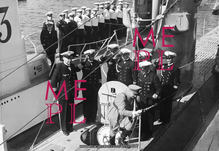 : Adolf Hitler visits submarines, 1935 : Adolf Hitler visits submarines, 1935