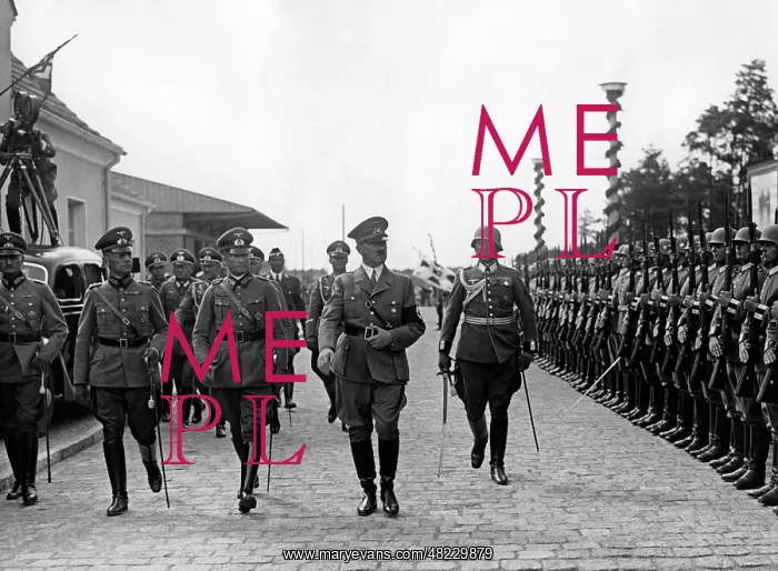 : Adolf Hitler visits the troops in Borne 1938 : Adolf Hitler visits the troops in Borne 1938