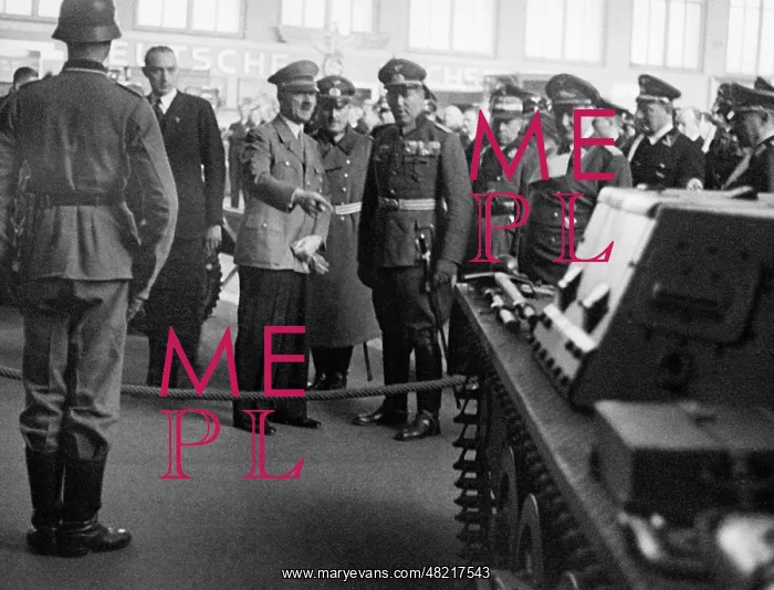 : Adolf Hitler visits a Wehrmacht exhibition 1938 : Adolf Hitler visits a Wehrmacht exhibition 1938