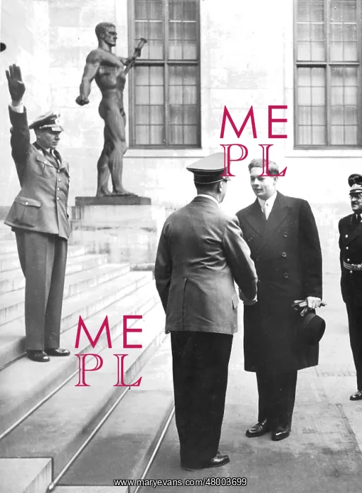 : Adolf Hitler welcomes King Michael of Romania : Adolf Hitler welcomes King Michael of Romania