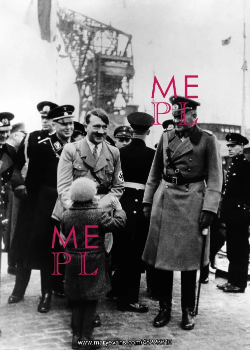: Adolf Hitler with Werner von Blomberg : Adolf Hitler with Werner von Blomberg