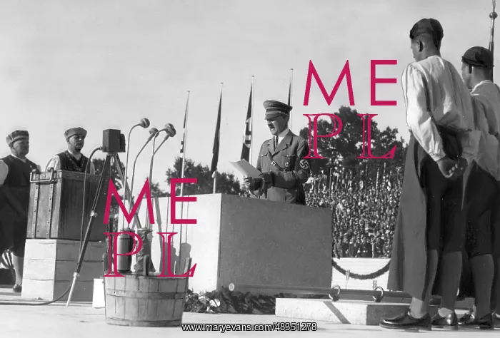 : Adolf Hitler and Wilhelm Georg Schmidt at the : Adolf Hitler and Wilhelm Georg Schmidt at the