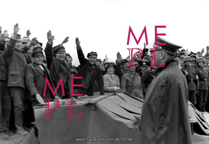 : Adolf Hitler with workers at the Siegfried Line 1939 : Adolf Hitler with workers at the Siegfried Line 1939