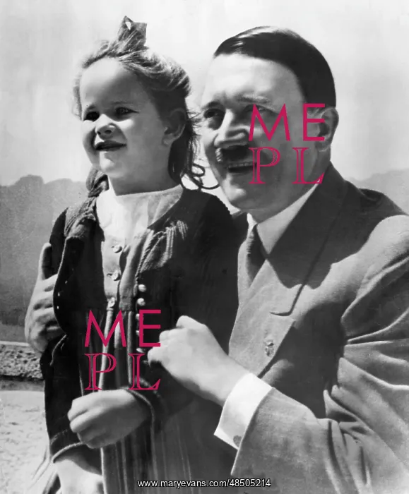  : Adolf Hitler and a young girl