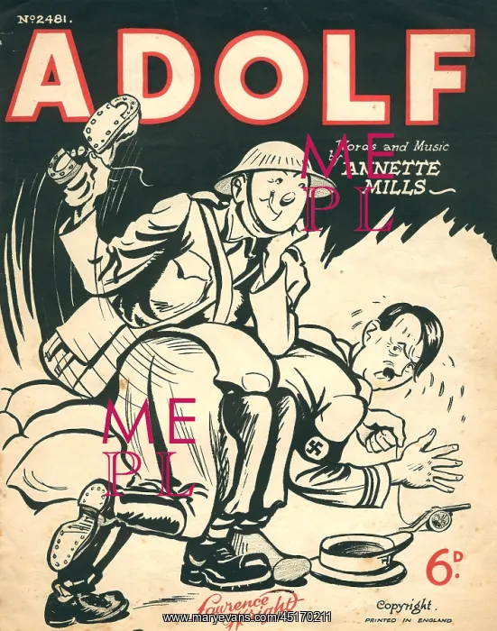 : Adolf, Music Sheet Cover : Adolf, Music Sheet Cover