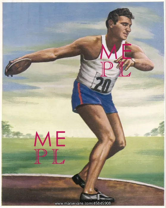 : Adolfo Consolini wins discus at the 1948 Olympic Games : Adolfo Consolini wins discus at the 1948 Olympic Games