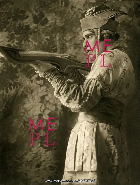: Adolph Bolm as Ivan Tsarevich in The Fire-Bird, 1912 : Adolph Bolm as Ivan Tsarevich in The Fire-Bird, 1912