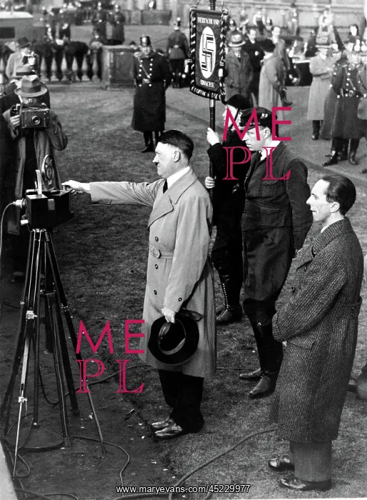 : ADOLPH HITLER addressing a gigantic meeting ? : ADOLPH HITLER addressing a gigantic meeting ?