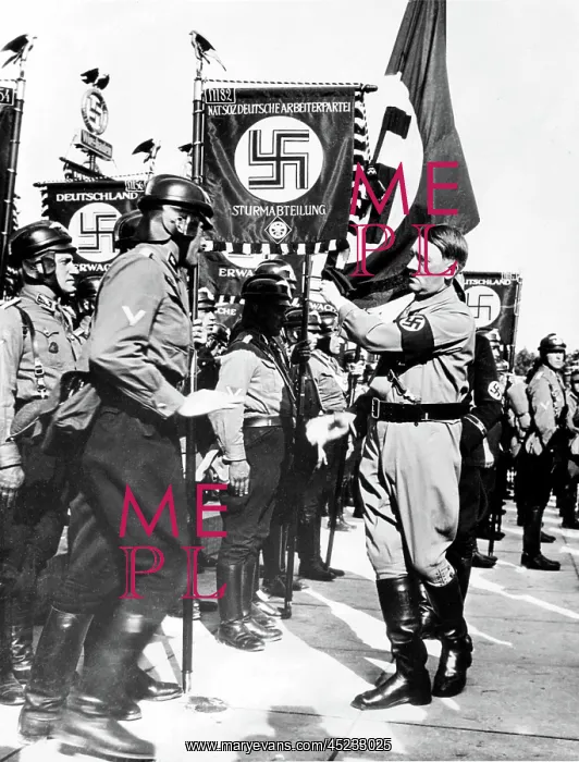 : ADOLPH HITLER dedicates standards of various ? : ADOLPH HITLER dedicates standards of various ?