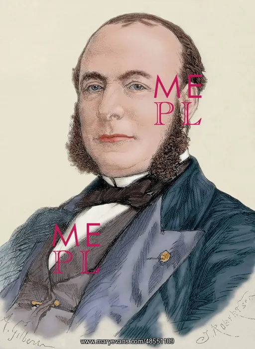 : Adolphe Billault (1805-1863). Colored engraving : Adolphe Billault (1805-1863). Colored engraving