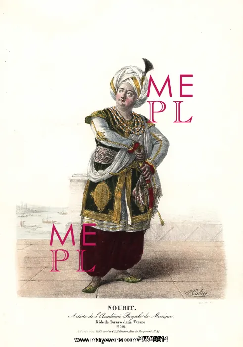 : Adolphe Nourrit in Tarare, 1823 : Adolphe Nourrit in Tarare, 1823