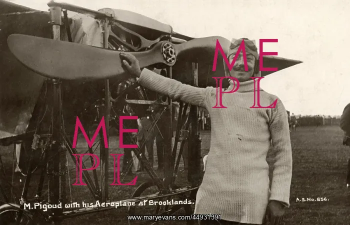  : Adolphe Pegoud with Louis Bleriot
