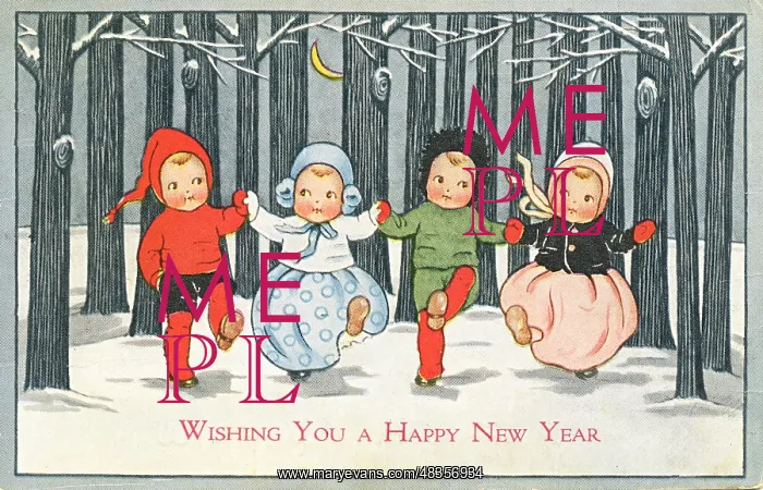 : Adorable children in wintry scene : Adorable children in wintry scene