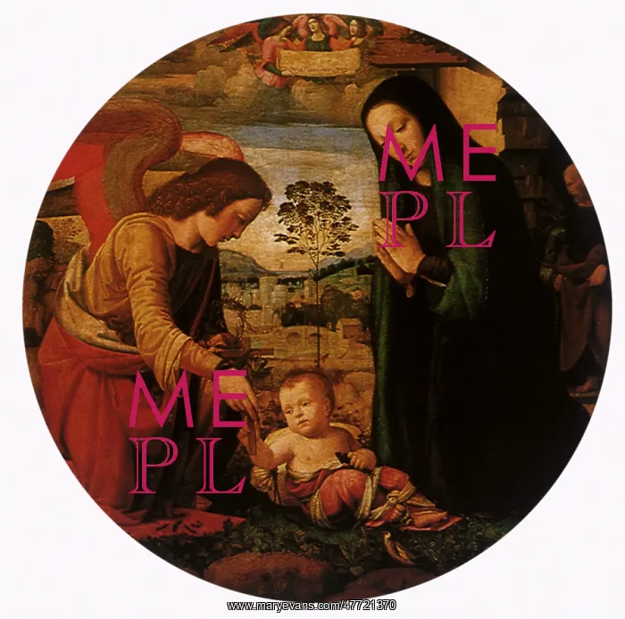: The Adoration of the Child with an Angel : The Adoration of the Child with an Angel