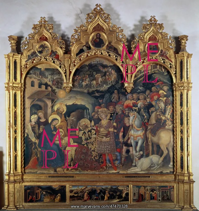 : Adoration of the Kings by Gentile da Fabriano : Adoration of the Kings by Gentile da Fabriano