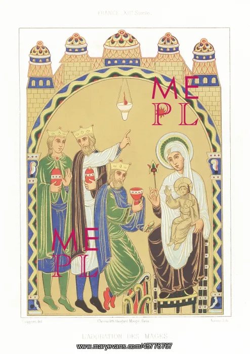 : Adoration of the Magi, 12th century : Adoration of the Magi, 12th century