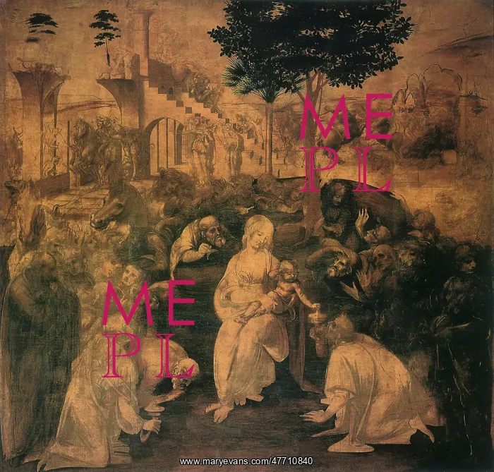 : Adoration of the Magi, by Da Vinci : Adoration of the Magi, by Da Vinci
