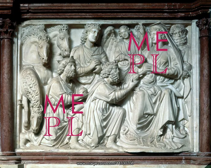 : Adoration of the Magi, marble : Adoration of the Magi, marble