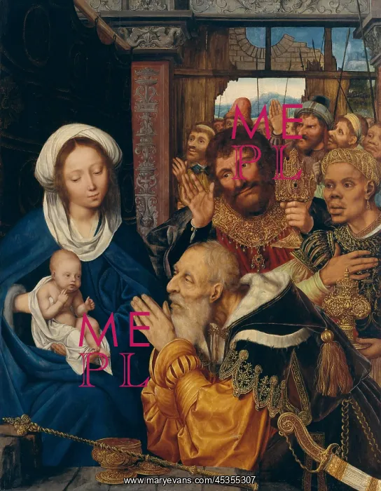 : THE ADORATION OF THE MAGI, by Quentin Metsys, 1526 : THE ADORATION OF THE MAGI, by Quentin Metsys, 1526