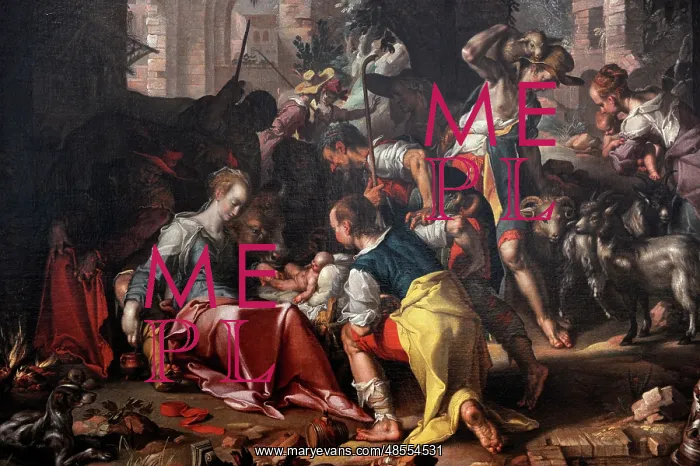 : The Adoration of the Shepherds, 1598, by Joachim Wtewael (15 : The Adoration of the Shepherds, 1598, by Joachim Wtewael (15