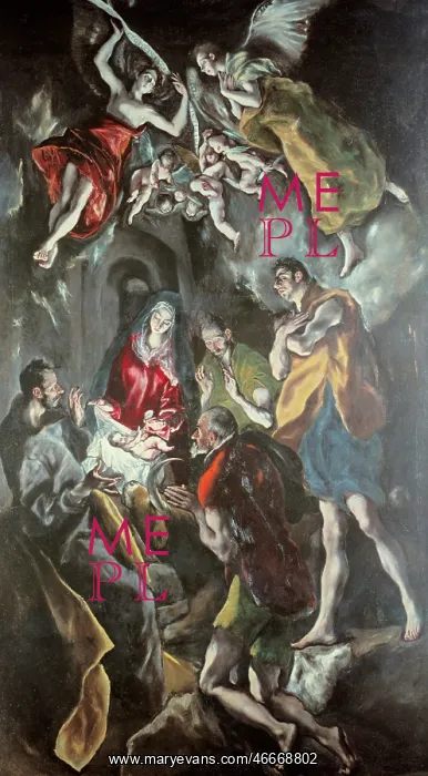 : The Adoration of the Shepherds, by El Greco : The Adoration of the Shepherds, by El Greco
