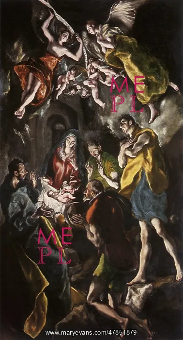 : The Adoration of the Shepherds, by El Greco : The Adoration of the Shepherds, by El Greco