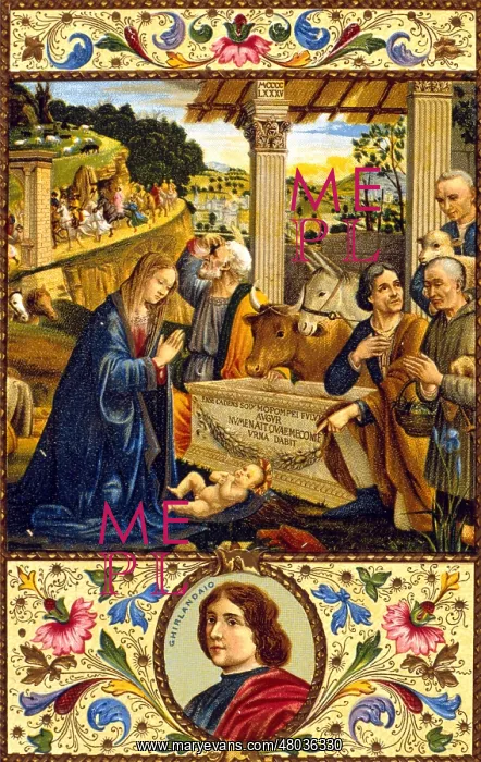 : Adoration of the Shepherds by Ghirlandaio : Adoration of the Shepherds by Ghirlandaio