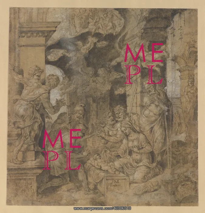 : The Adoration of the Shepherds; verso: Sketches : The Adoration of the Shepherds; verso: Sketches