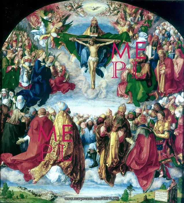 : Adoration of the Trinity (1510). Albrecht Durer : Adoration of the Trinity (1510). Albrecht Durer