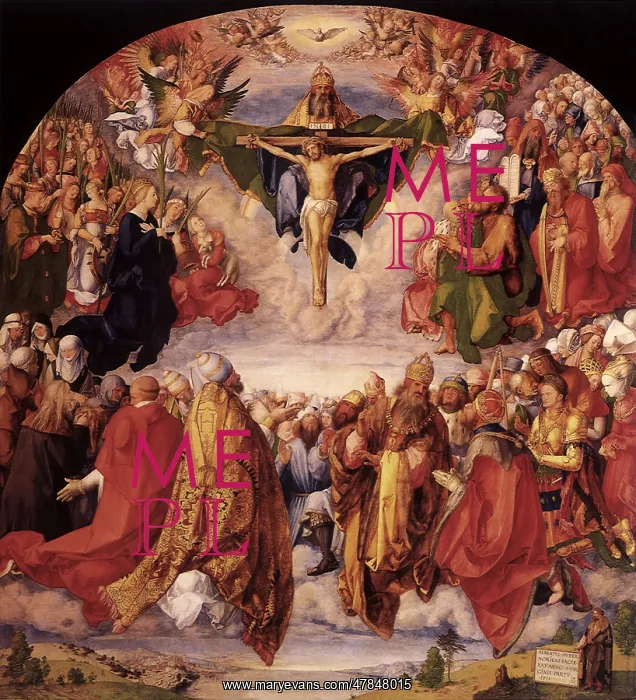  : Adoration of the Trinity, by Durer