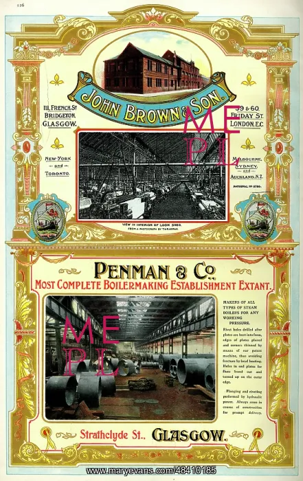 : Adverts, John Brown & Son, Penman & Co, Scotland : Adverts, John Brown & Son, Penman & Co, Scotland