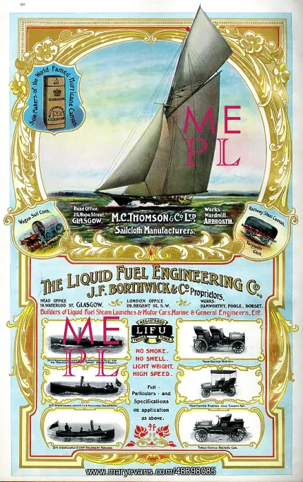: Adverts, M C Thomson & Co, Liquid Fuel Engineering Co : Adverts, M C Thomson & Co, Liquid Fuel Engineering Co