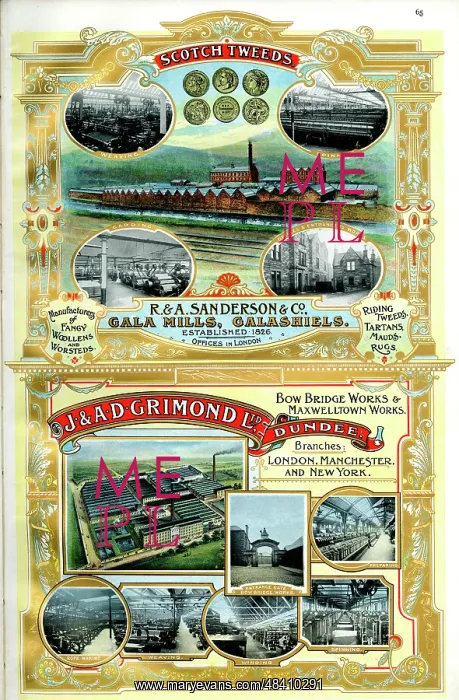 : Adverts, R & A Sanderson & Co, J & A D Grimond Ltd : Adverts, R & A Sanderson & Co, J & A D Grimond Ltd