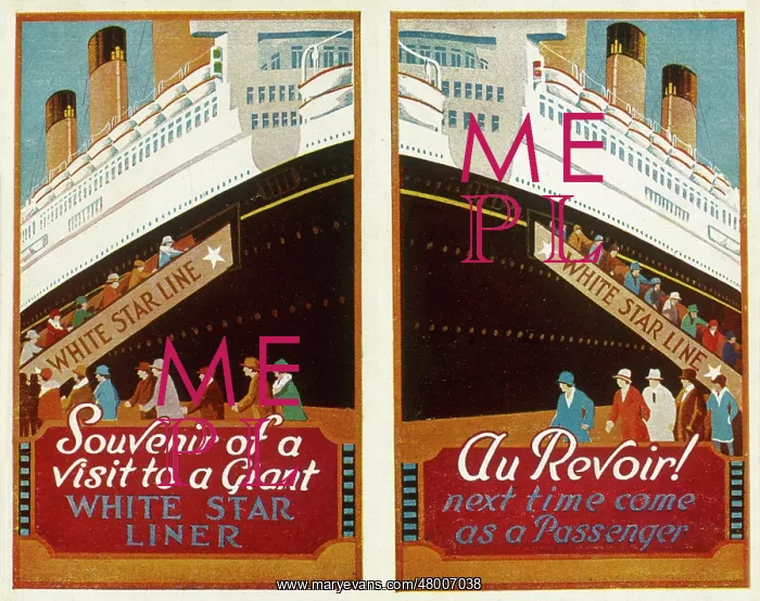 : Advertisements for White Star Line cruises : Advertisements for White Star Line cruises