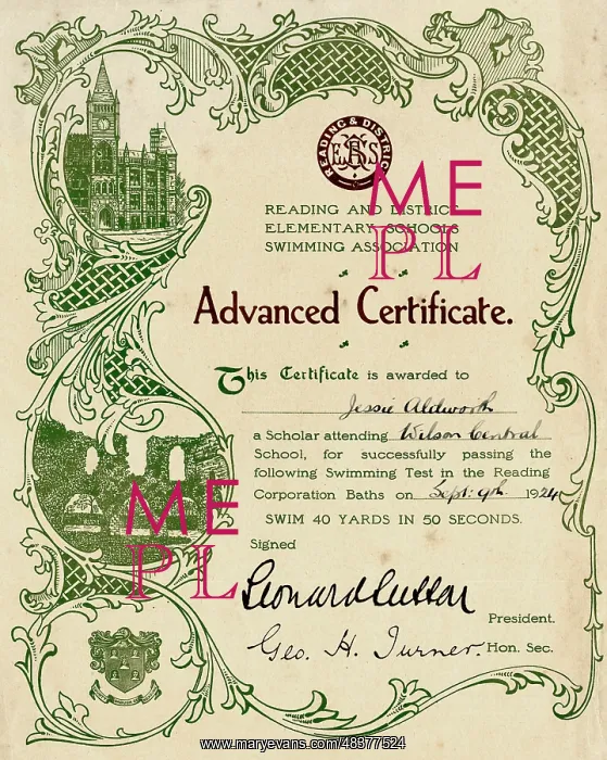 : Advanced Swimming Certificate, Reading Schools : Advanced Swimming Certificate, Reading Schools