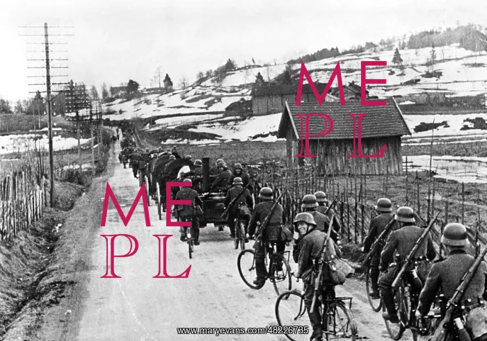 : Advancing German troops in Norway, 1940 : Advancing German troops in Norway, 1940