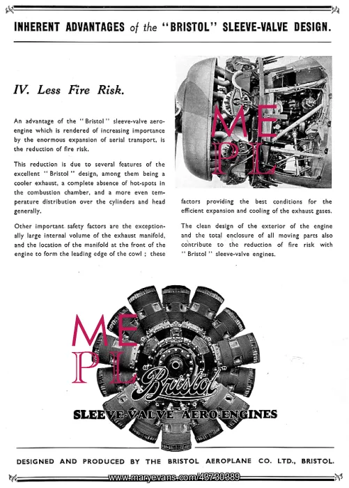 : Advantages Of The Bristol Sleeve Valve Engine: #4 : Advantages Of The Bristol Sleeve Valve Engine: #4