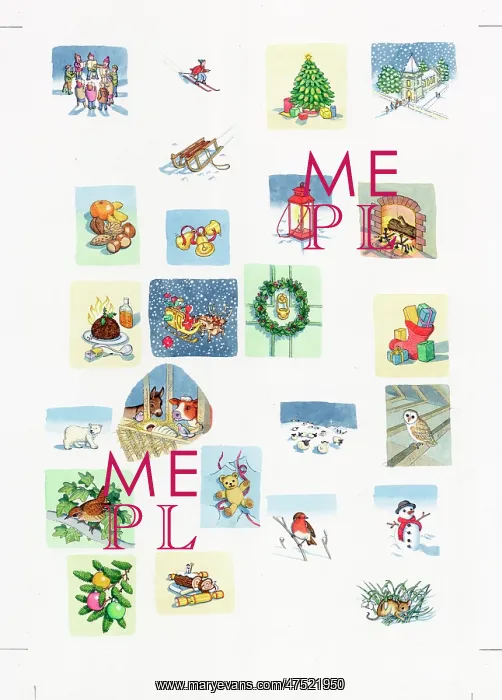 : Advent Calendar - Inner - to match Image 10718558 : Advent Calendar - Inner - to match Image 10718558