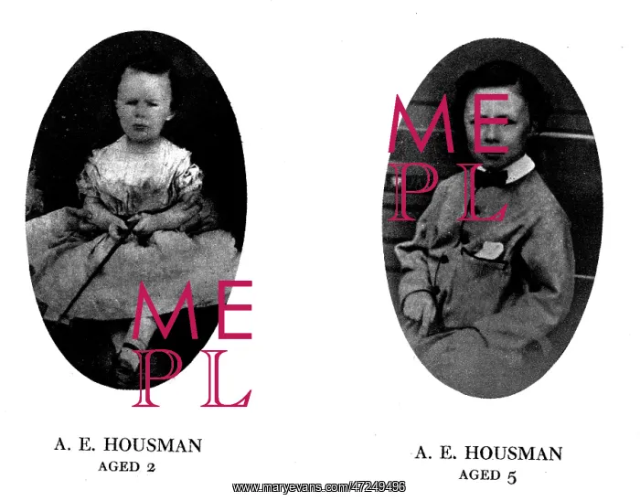  : AE HOUSMAN / AGED 2 & 5
