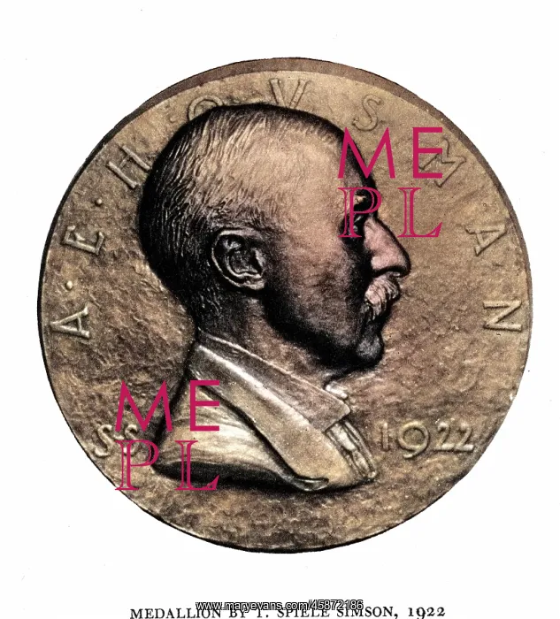 : AE HOUSMAN / MEDALLION : AE HOUSMAN / MEDALLION