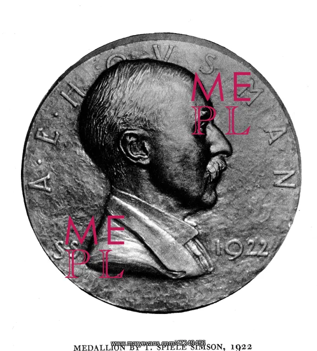 : AE HOUSMAN / MEDALLION : AE HOUSMAN / MEDALLION