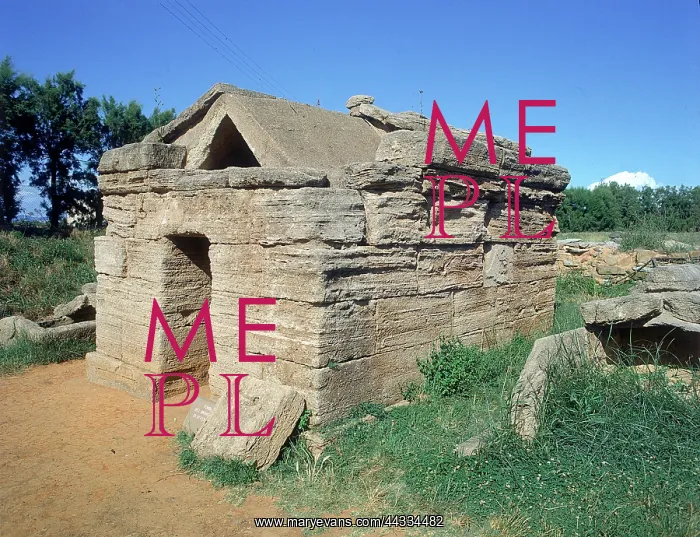 : An aedicule tomb in the : An aedicule tomb in the