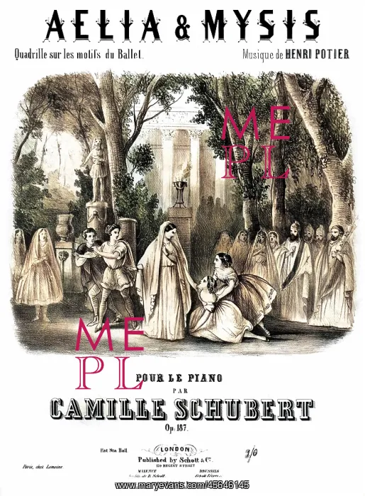 : Aelia and Mysis - Music Sheet Cover : Aelia and Mysis - Music Sheet Cover